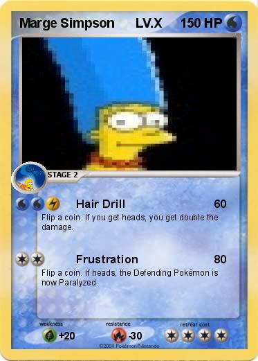 Pokemon Marge Simpson      LV.X