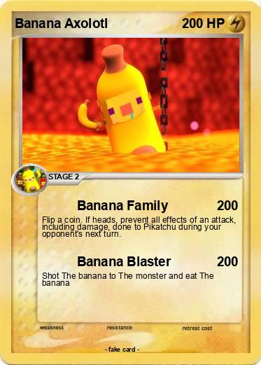 Pokemon Banana Axolotl Pokemon Banana Axolotl