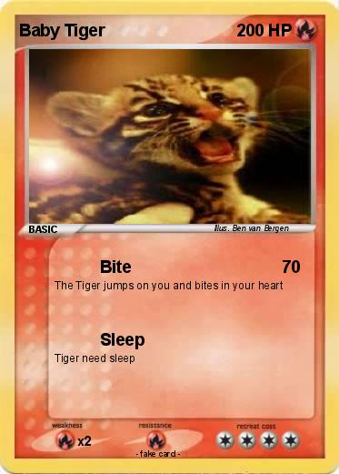 Pokemon Baby Tiger