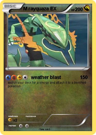 Pokemon M rayquaza EX