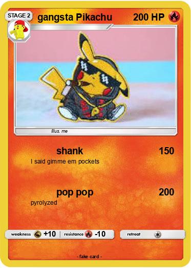 Pokemon gangsta Pikachu