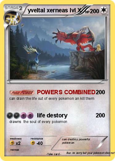 Pokemon yveltal xerneas lvl X