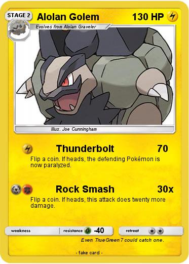 Pokemon Alolan Golem