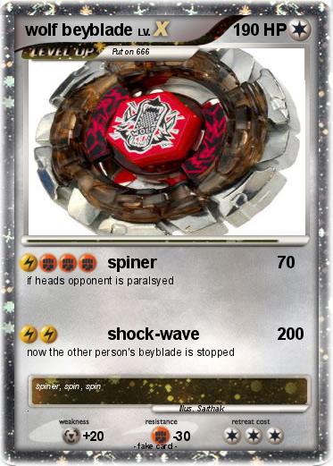 Pokemon wolf beyblade