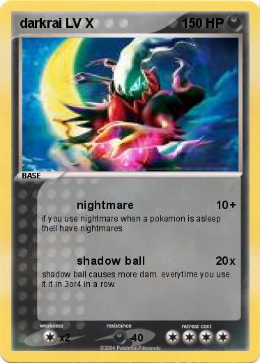 Pokemon darkrai LV X