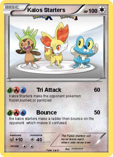 Pokemon Kalos Starters