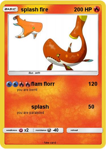 Pokemon splash fire