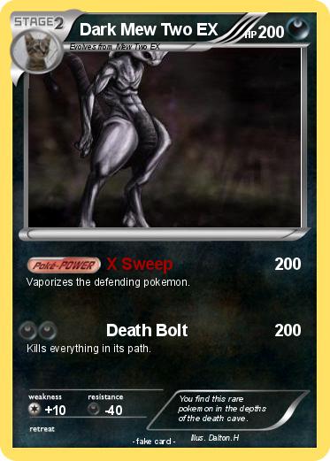 Pokemon Dark Mew Two EX