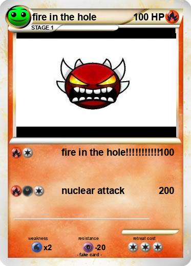 Pokemon fire in the hole