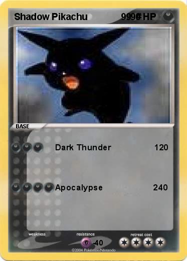 Pokemon Shadow Pikachu             99  #