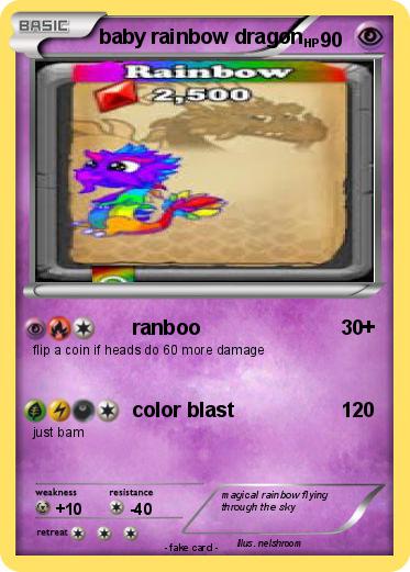 Pokemon baby rainbow dragon