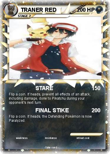 Pokemon TRANER RED