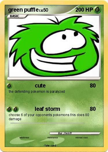 Pokemon green puffle