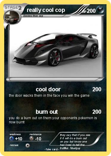 Pokemon really cool cop