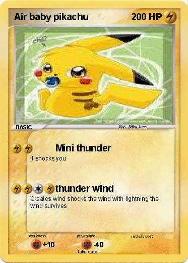 Pokemon Air baby pikachu