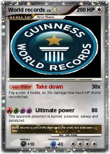 Pokemon World records