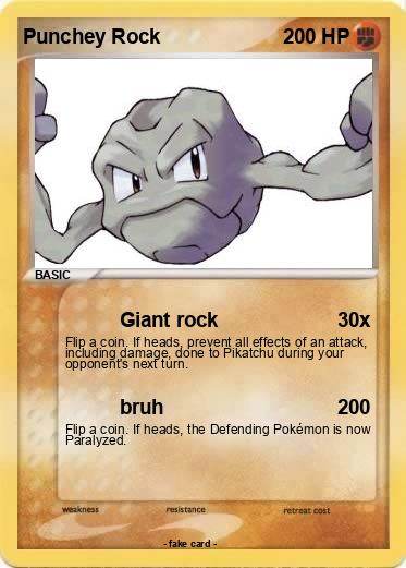 Pokemon Punchey Rock