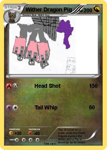Pokemon Wither Dragon Pig