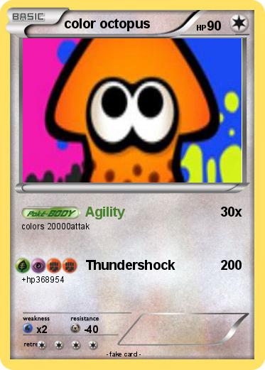 Pokemon color octopus