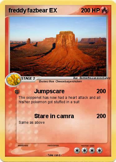 Pokemon freddy fazbear EX