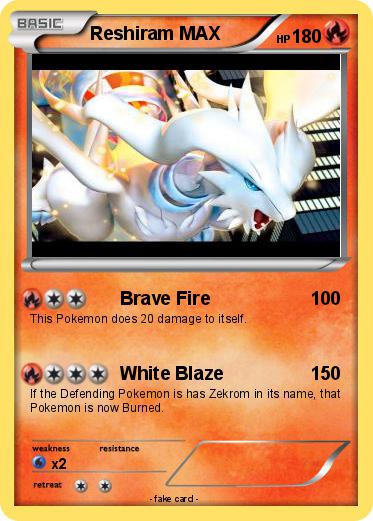 Pokemon Reshiram MAX
