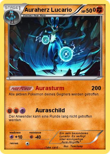 Pokemon Auraherz Lucario              0