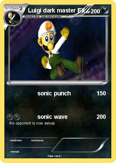 Pokemon Luigi dark master EX