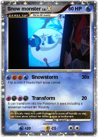 Pokemon Snow monster