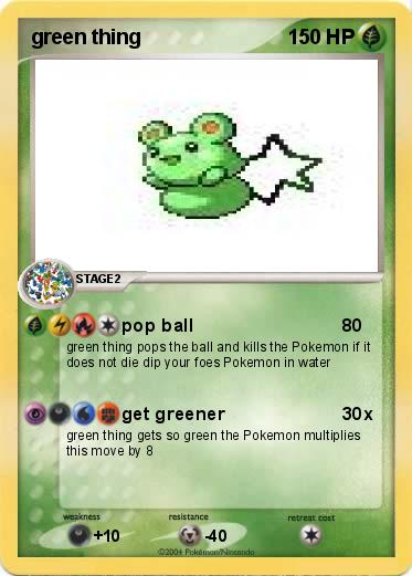 Pokemon green thing