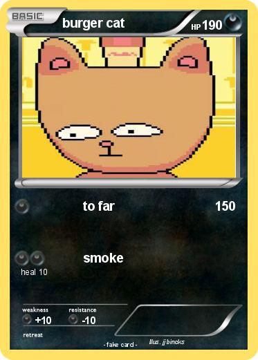 Pokemon burger cat