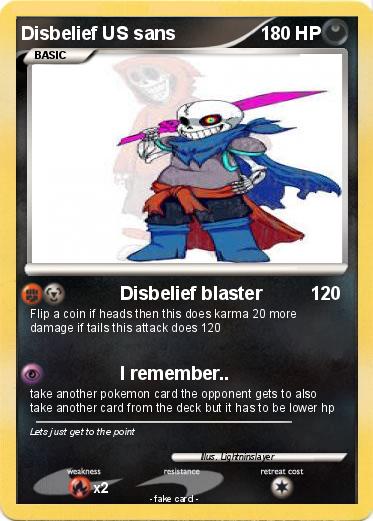 Pokemon Disbelief US sans Pokemon Disbelief US sans