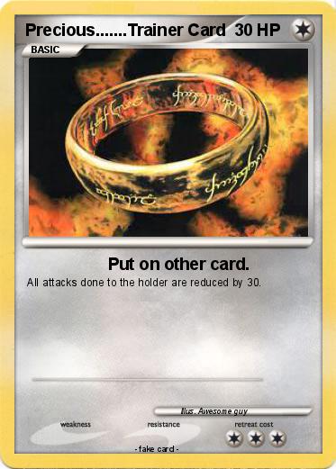 Pokemon Precious.......Trainer Card