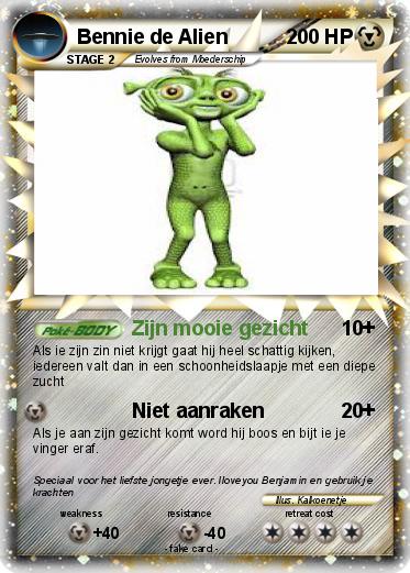 Pokemon Bennie de Alien