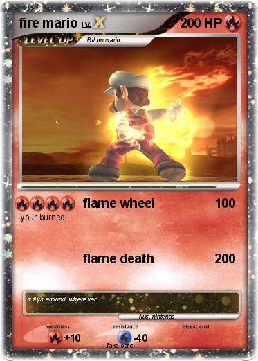 Pokemon fire mario