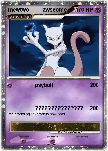 Pokemon mewtwo         awseome