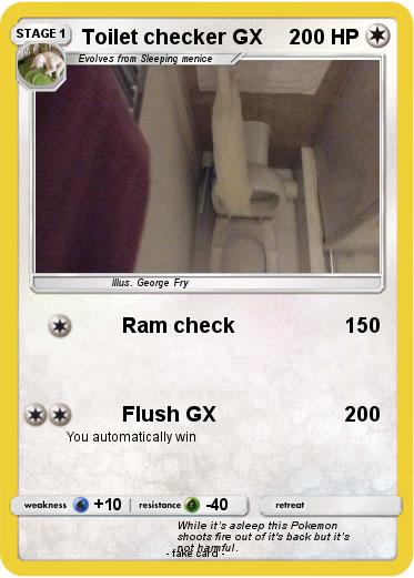 Pokemon Toilet checker GX