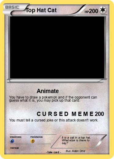 Pokemon Top Hat Cat