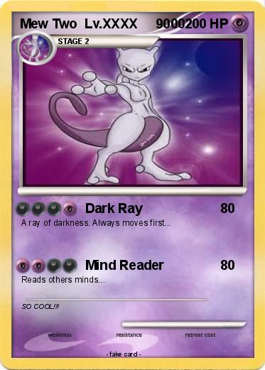 Pokemon Mew Two  Lv.XXXX     9000