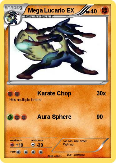 Pokemon Mega Lucario EX