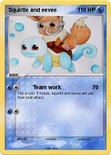 Pokemon Squirtle and eevee