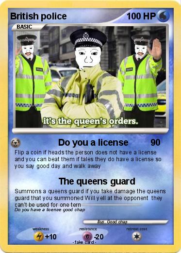 Pokemon British police