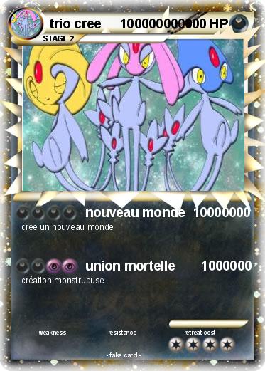 Pokemon trio cree     1000000000
