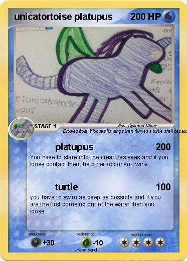 Pokemon unicatortoise platupus