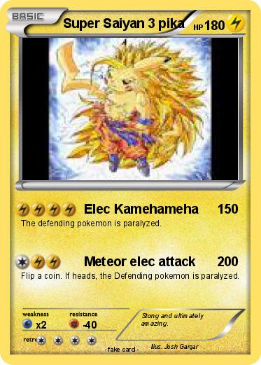 Pokemon Super Saiyan 3 pika