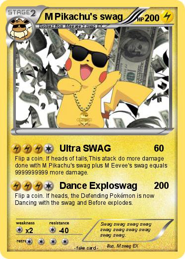 Pokemon M Pikachu's swag