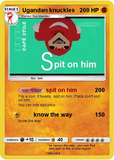 Pokemon Ugandan knuckles