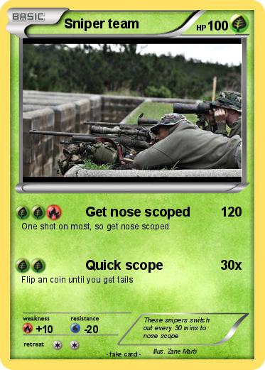 Pokemon Sniper team