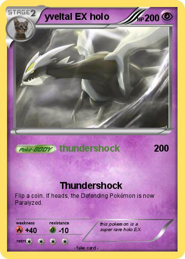 Pokemon yveltal EX holo