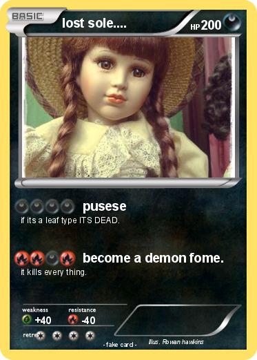 Pokemon lost sole....