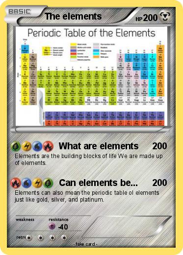 Pokemon The elements